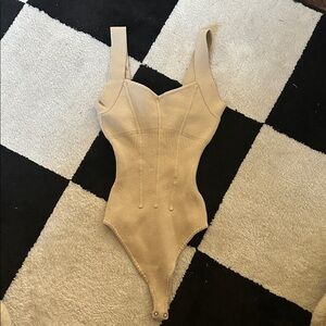 Abercrombie & Fitch Tan Shapewear Bodysuit